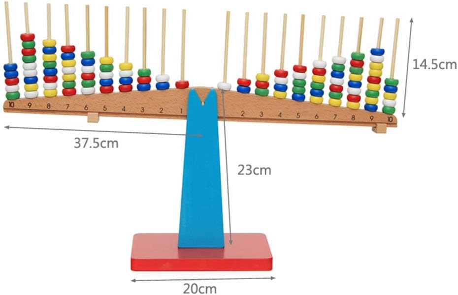 Montessori Wooden Arithmetic Balance Group, Professional Version of Mathematics Teaching Aids Sensorial Early Childhood Education Training