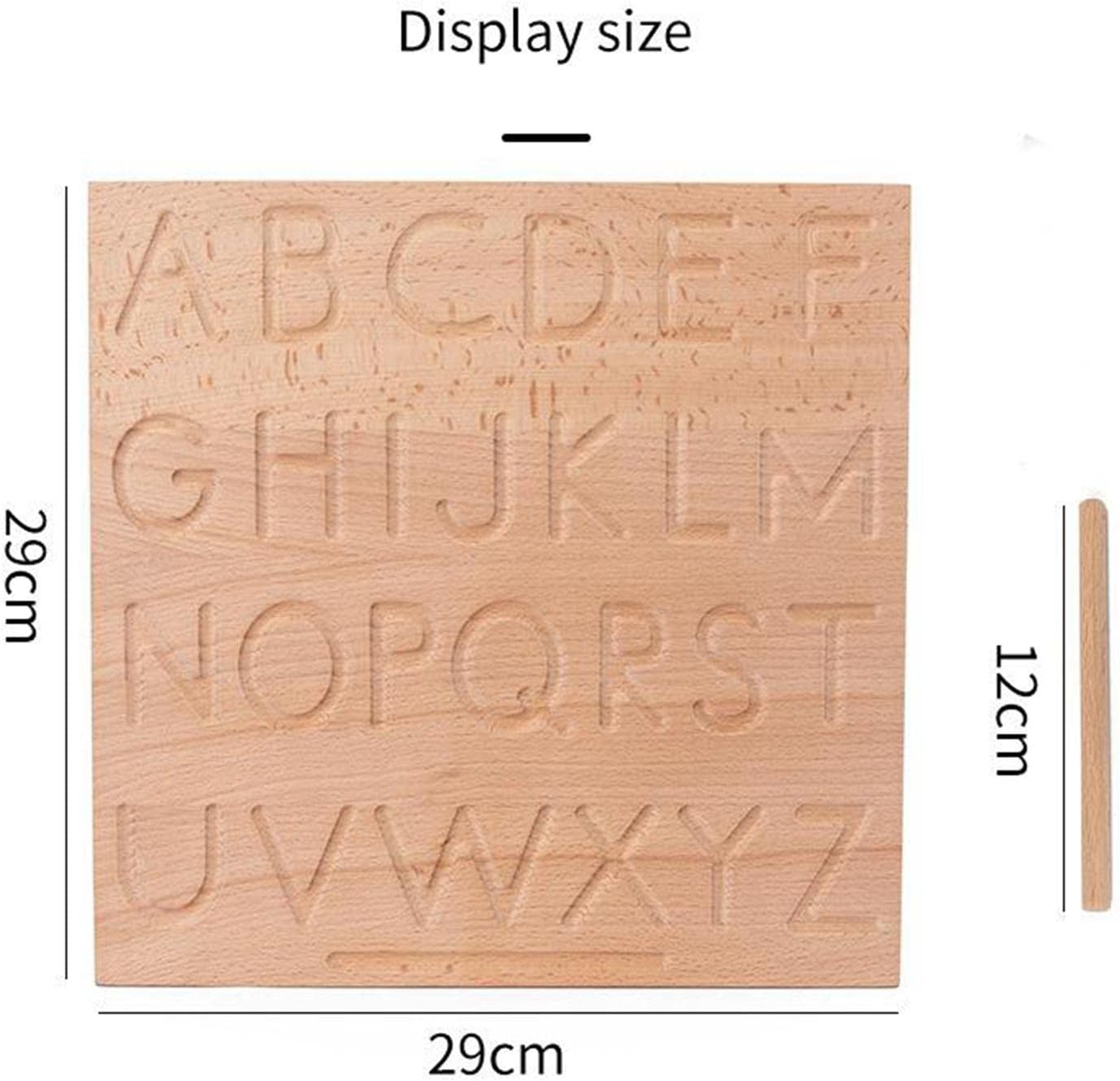 Montessori Alphabet Number Tracing Boards Double Sided Wooden
