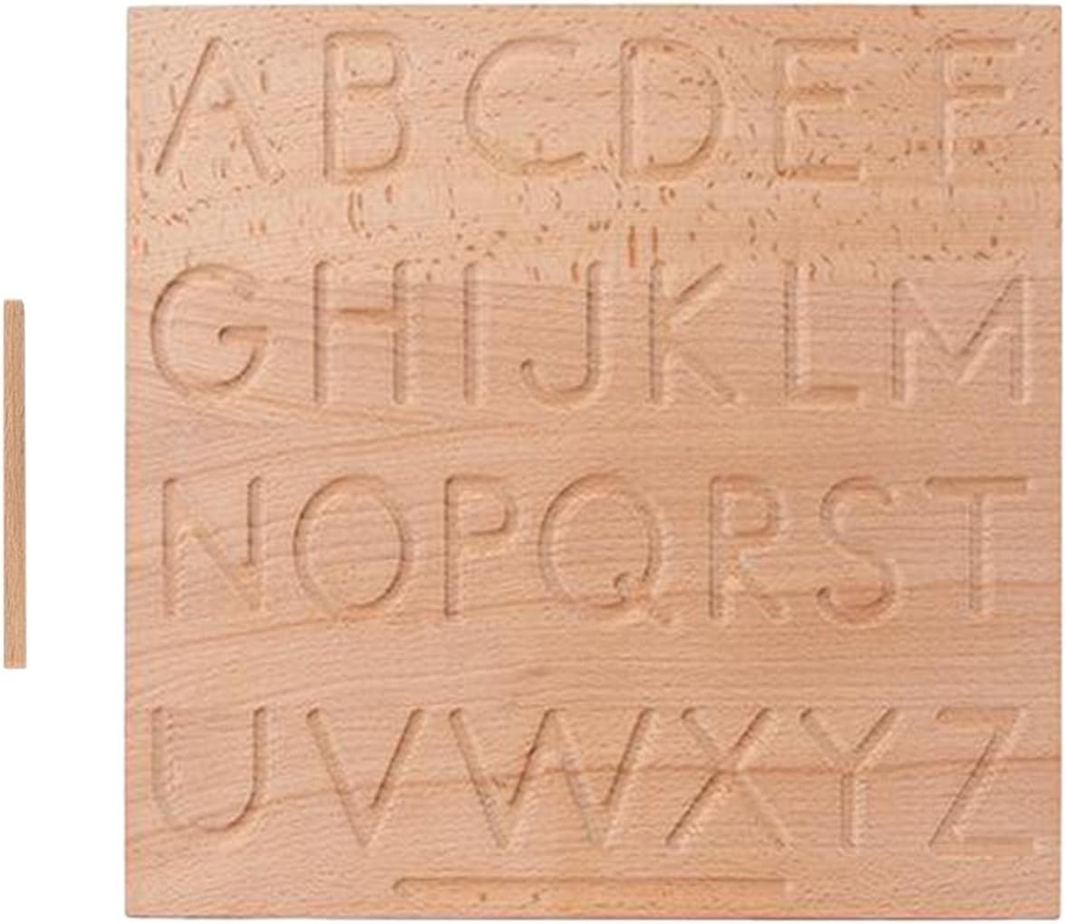 Montessori Alphabet Number Tracing Boards Double Sided Wooden