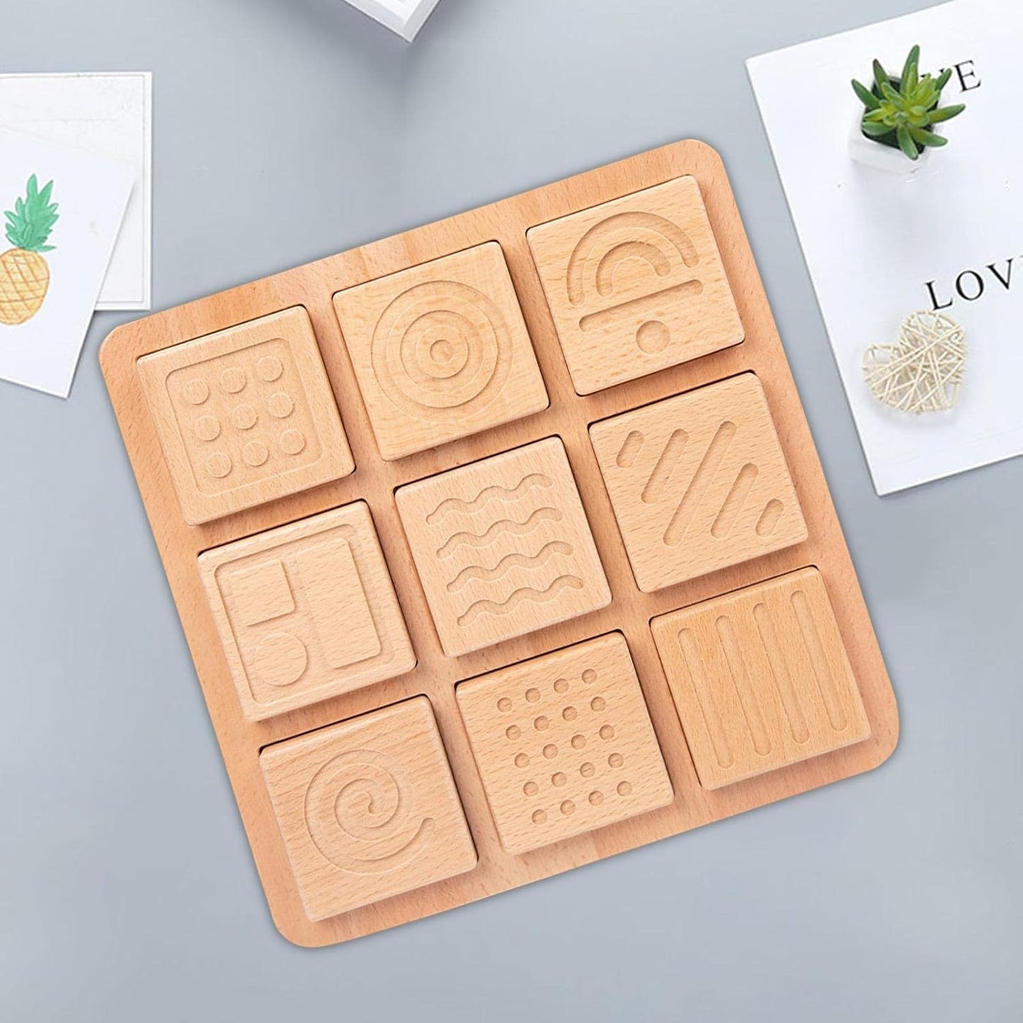 Montessori Teaching Tool Montessori Sensory Tactile Board Toy
