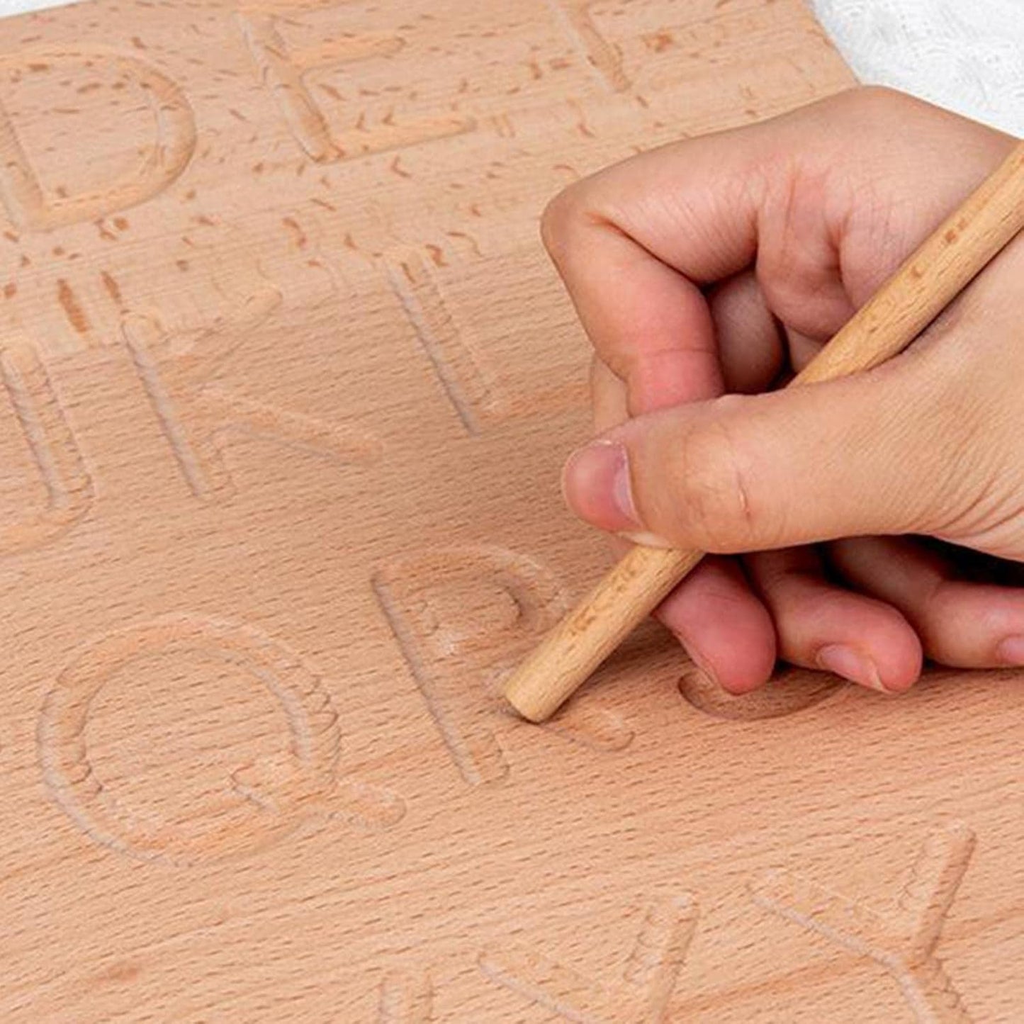 Montessori Alphabet Number Tracing Boards Double Sided Wooden