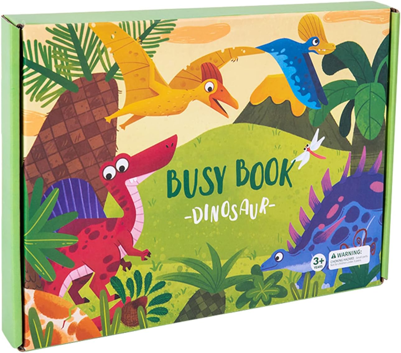 Montessori busy book board paper pages with velcro and colorful designs