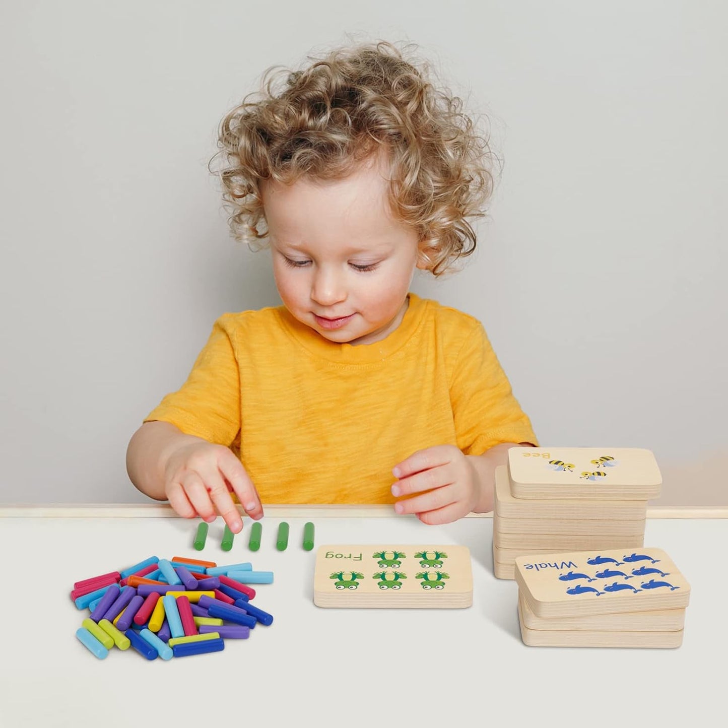 Wooden Number Peg Board