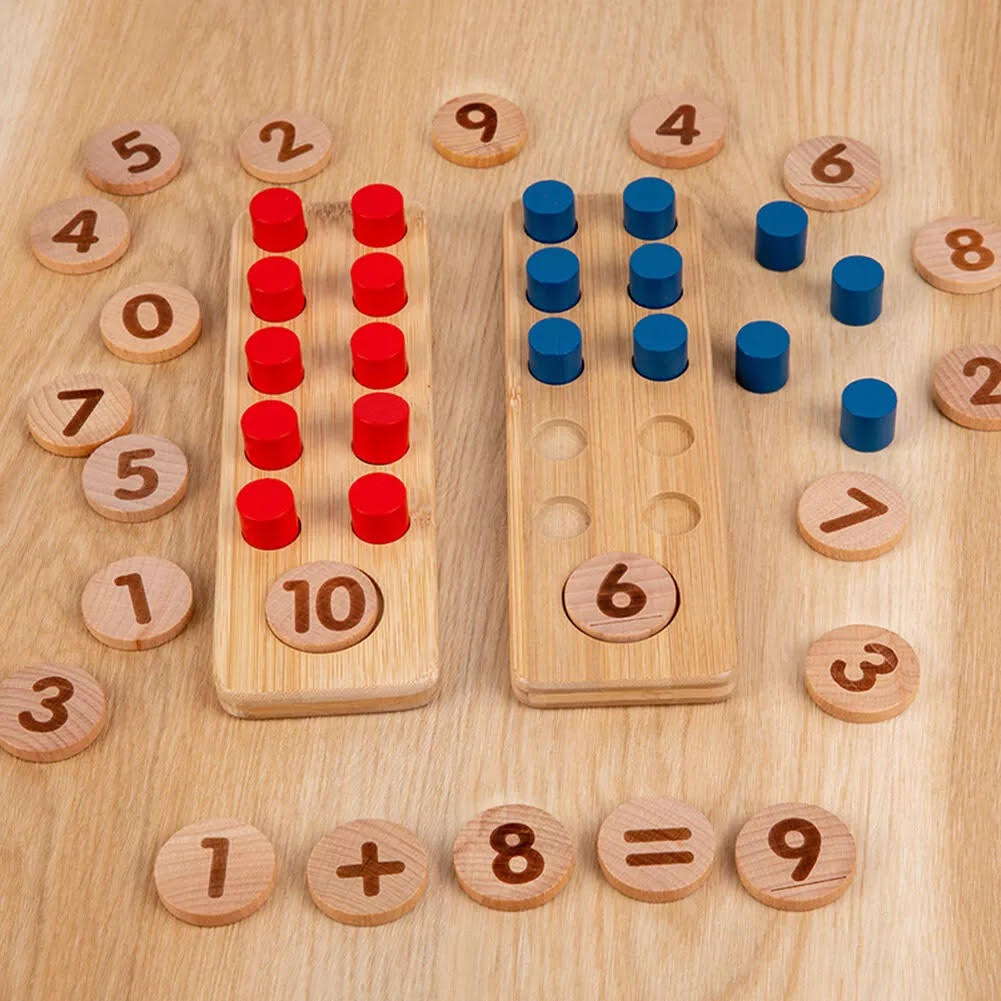 Ten Frame Unit Plus - Kids Montessori Early Education Number Toy