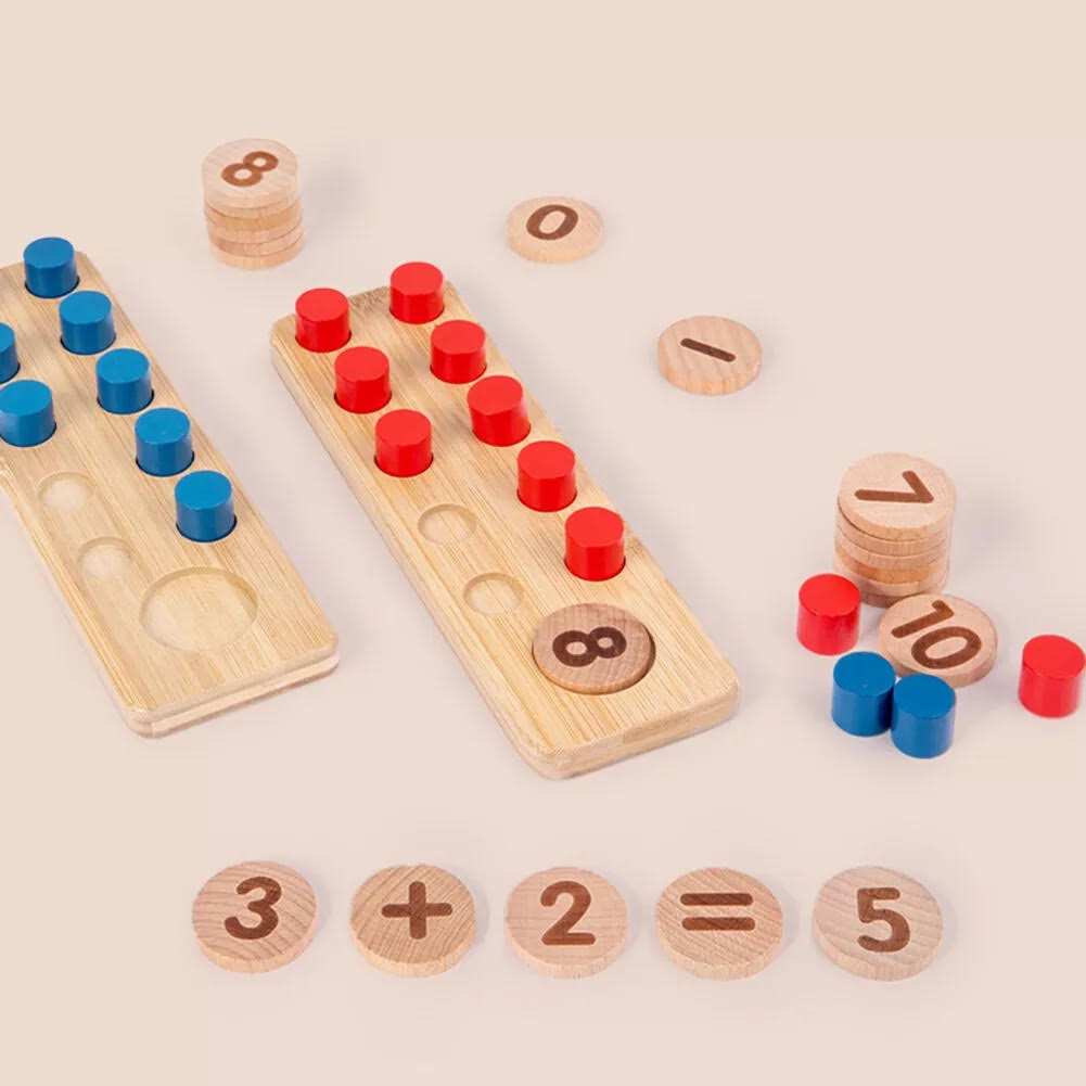Ten Frame Unit Plus - Kids Montessori Early Education Number Toy