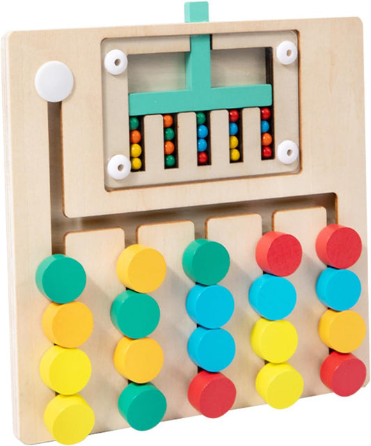 Logical Thinking Color Matching Wooden Puzzle Board (5 Column)
