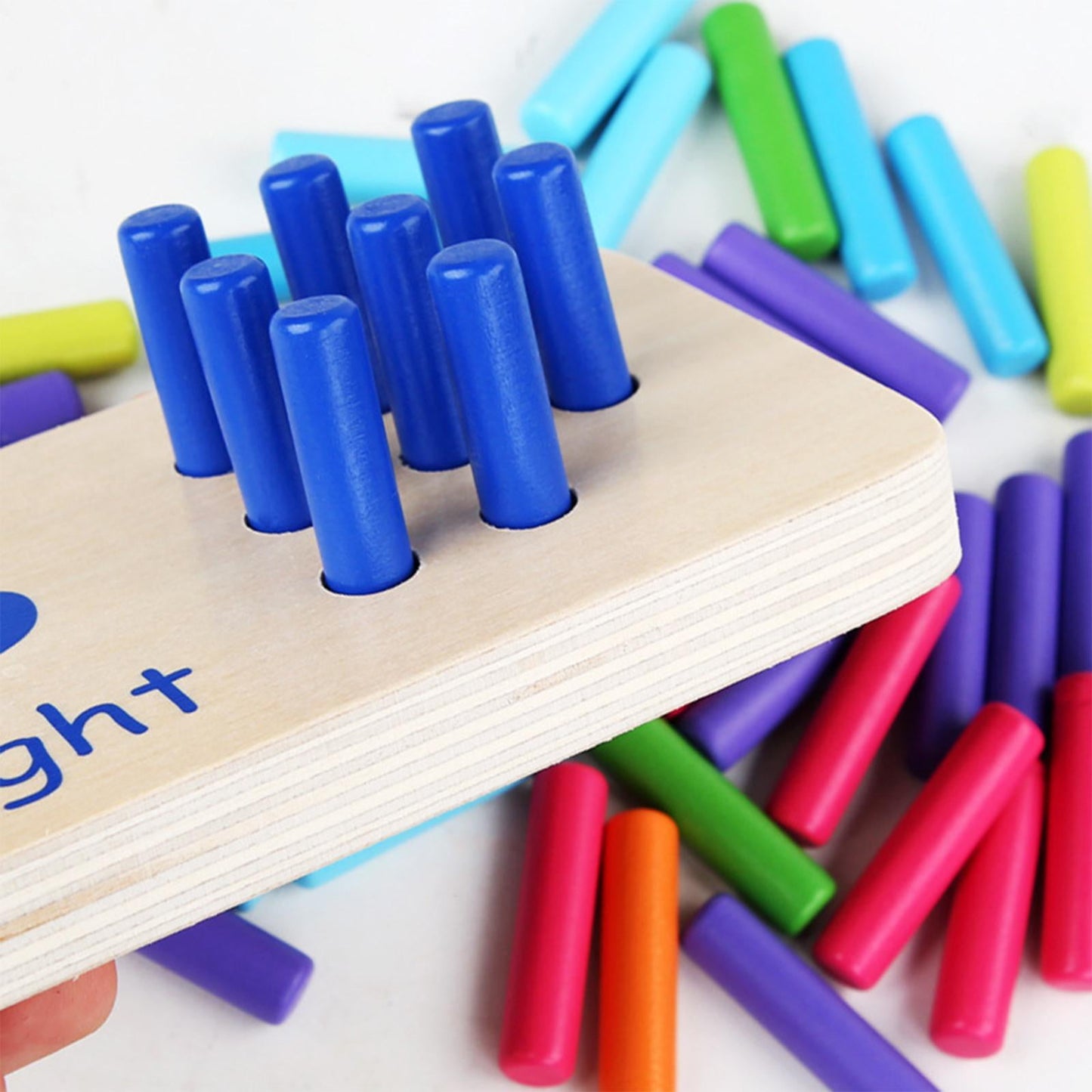 Wooden Number Peg Board
